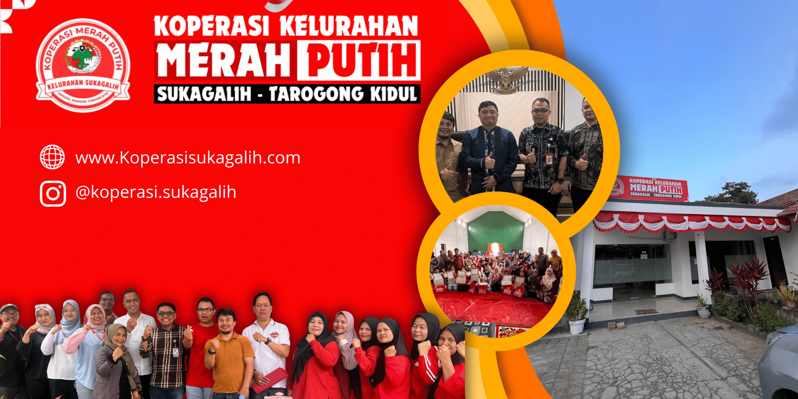 Biru dan Jingga Modern Program Beasiswa Kampus Spanduk (1)